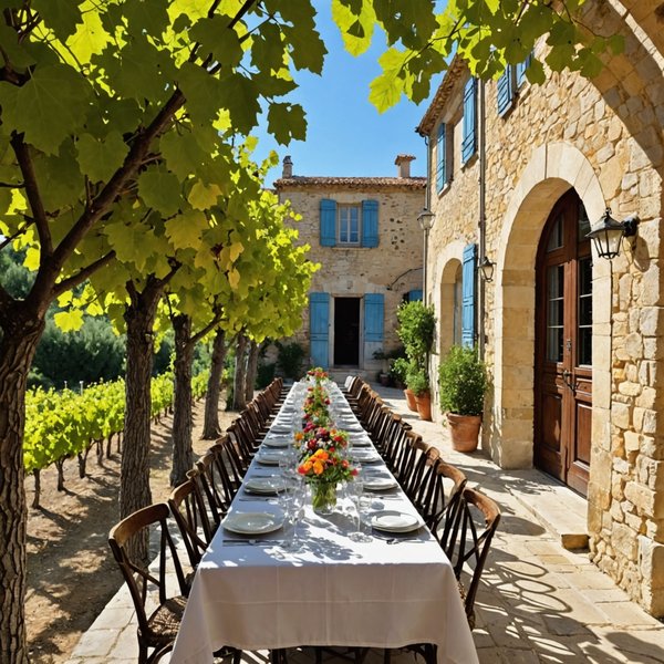 Peut-on trouver une location de vacances en Provence avec des ateliers de cuisine et des randonnées dans les vignes?